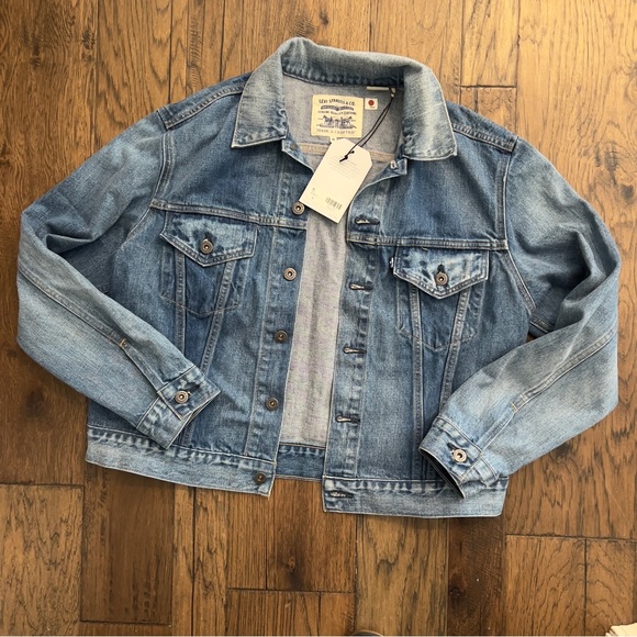 Levi's® Made & Crafted® BOYFRIEND TRUCKER JACKET Japanese Denim Bottle Blue - Picture 7 of 10